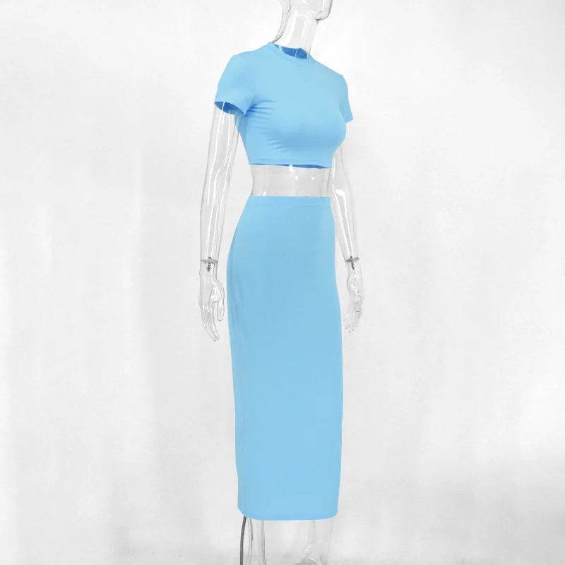 Sexy Crop Top Skirt Set - P12 Hub Europe