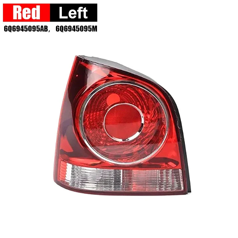 Tail Light Assembly Rear Bumper Brake Signal Light Fit For Volkswagen P'OLO 9N 9N3 Hatchback 2005-2010 6Q6945095AB, 6Q6945096AB