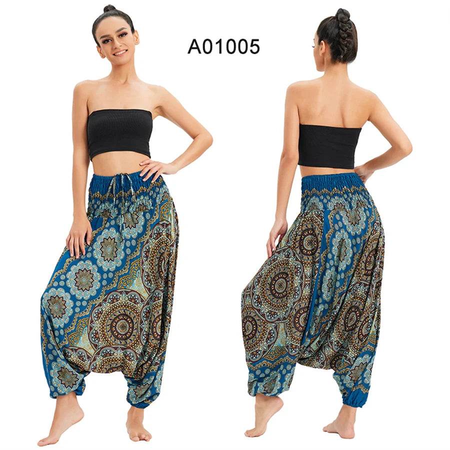 Women's Boho Harem Rayon Pants - P12 Hub Europe