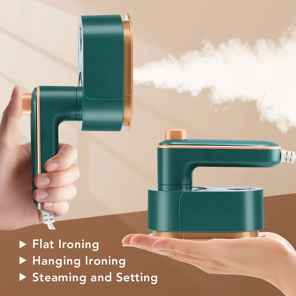 Mini Foldable Garment Steamer Steam Iron Handheld Portable Home Travelling For Clothes Ironing Wet Dry Ironing Machine
