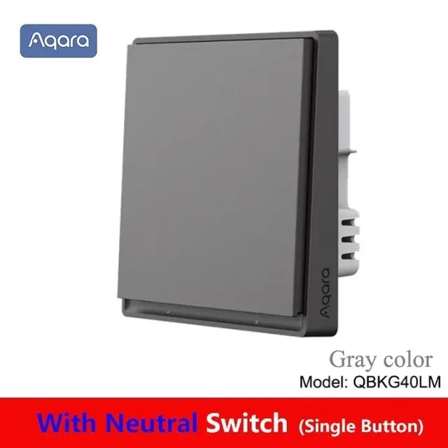 Aqara E1 Smart Wall Switch Wireless Switch Zigbee 3.0 With/No Neutral One Key Remote Control For Xiaomi Mi Home Homek APP
