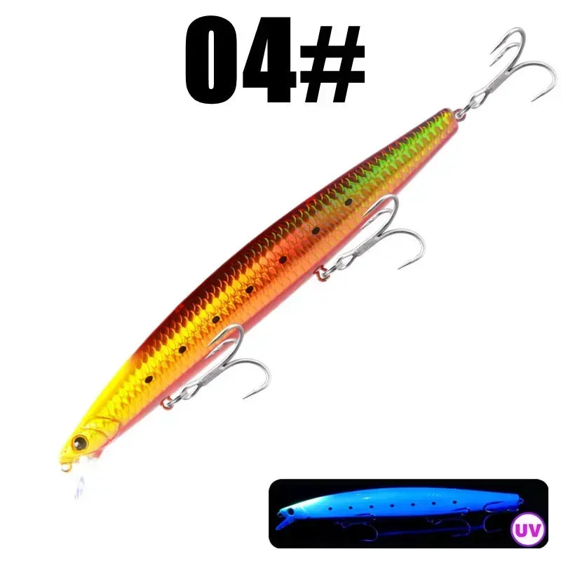 GREENSPIDER 16cm 33g New Long Casting Minnow Baits Floating Sea Fishing Lures Wobble Artificial Hard Baits Jerkbait Minnow