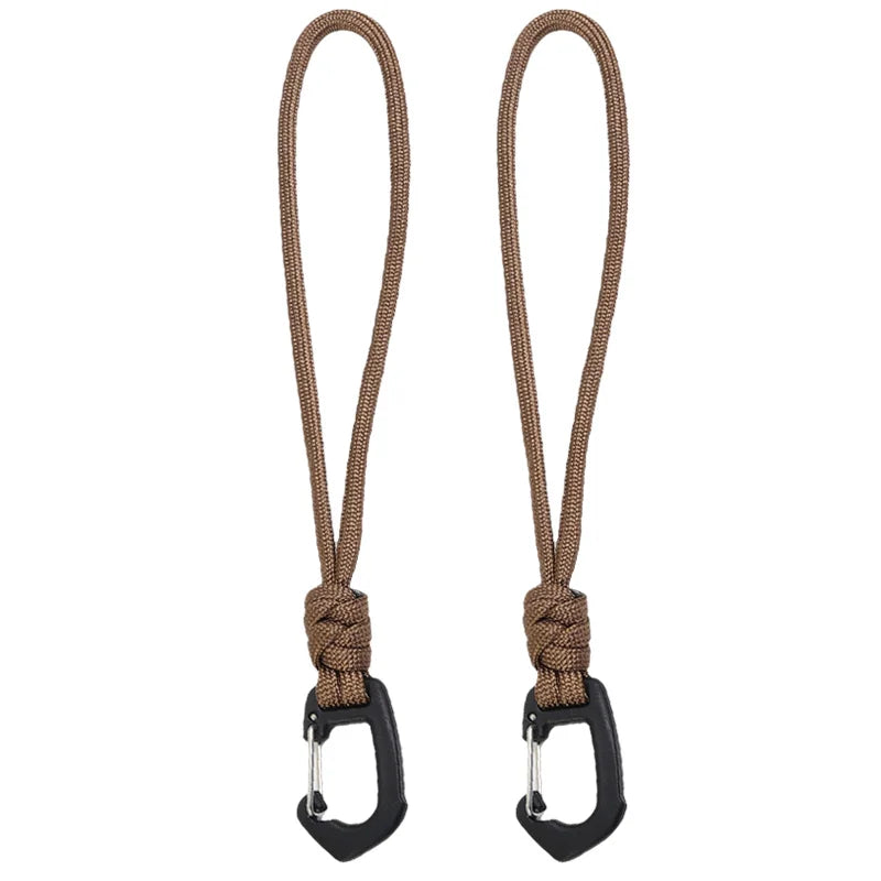 Key Ring Umbrella Rope Hook Outdoor Camping Sports Accessories Braid Rope 7-core Keychain Flashlight Small Tool Key Lanyard