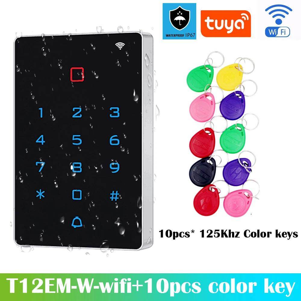 WiFi RFID Access Control Keypad | 125kHz, WG26, IP65 - P12 Hub Europe
