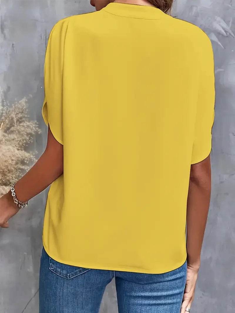 Summer Women's V-neck Blouse - P12 Hub Europe