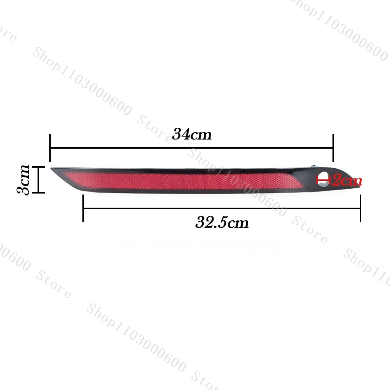 For Volvo V60 MK2 Rear Bar Light Assembly Rear Fog Light Reflector Reflectors Rear Bumper Light Without Light 31656586