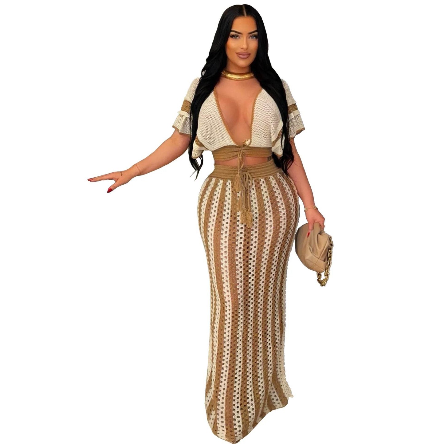Knitted Vacation Dress Set - P12 Hub Europe