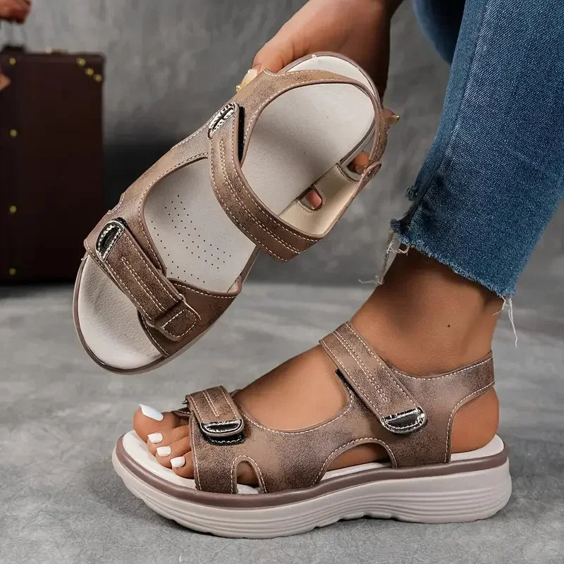 New Summer Casual Platform Sandals Women Comfortable Fashion Thick Sole Outdoor Sports Sandals Non Slip Wading Beach Shoes Women