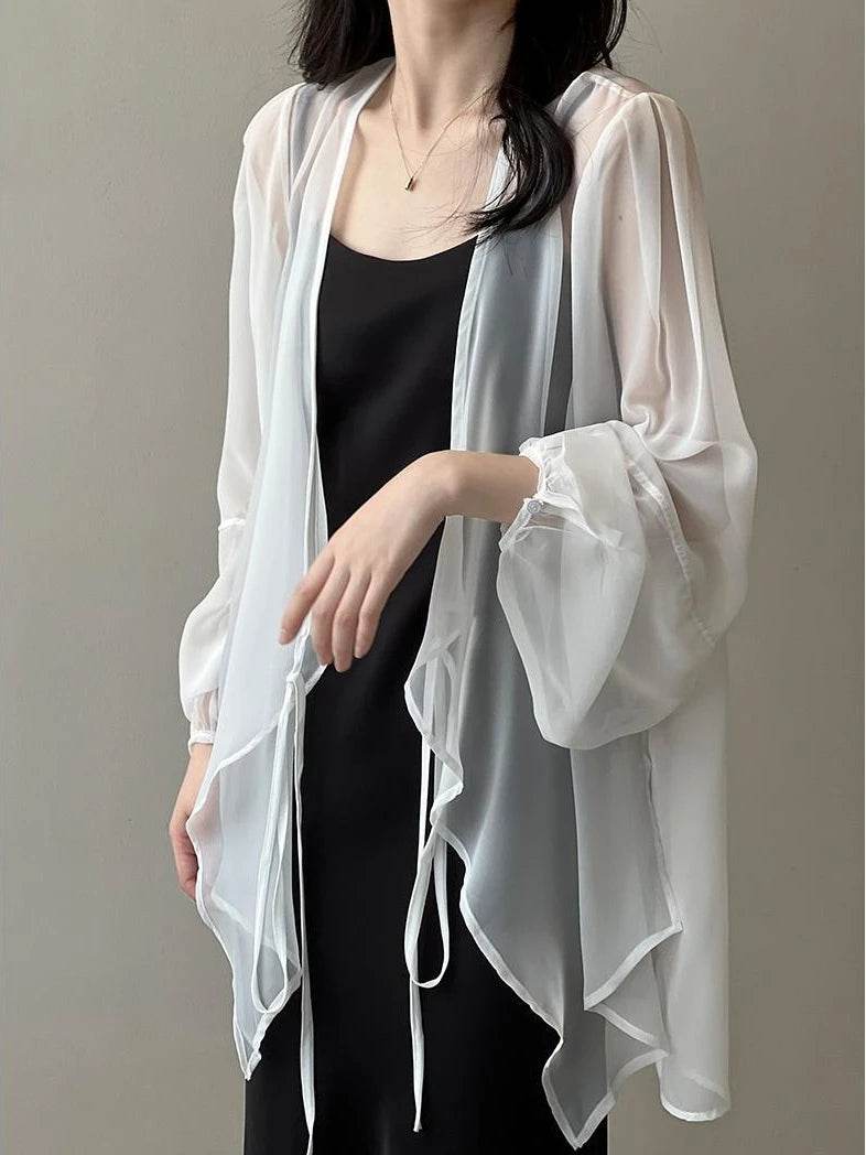 Women's V-neck Chiffon Loose Shirt - P12 Hub Europe