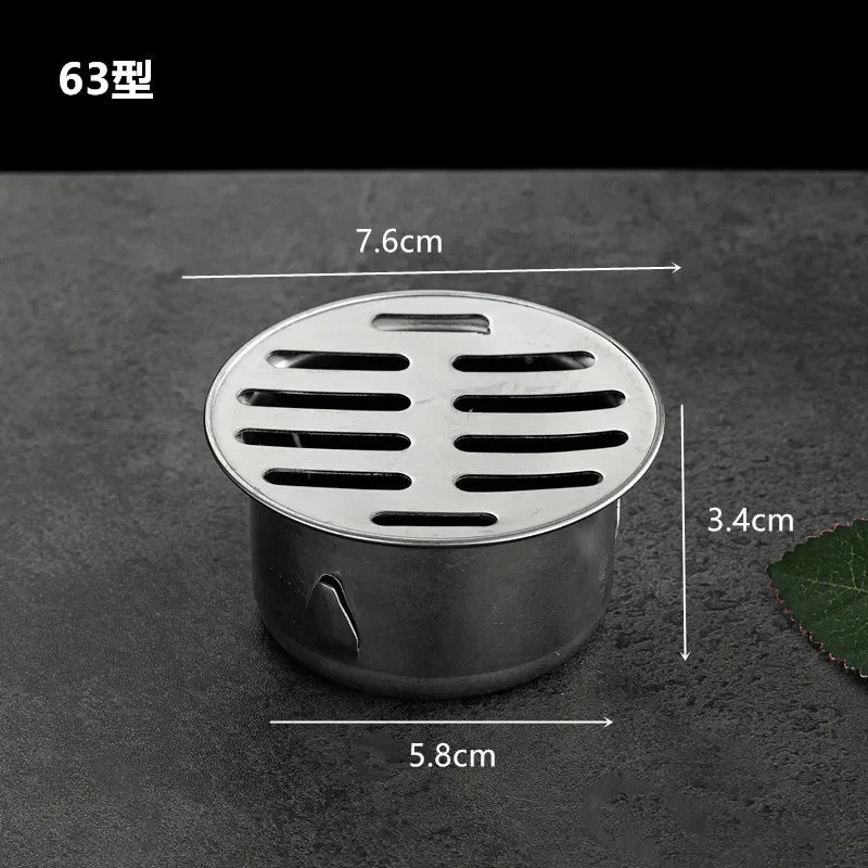 304 Stainless Steel Balcony Roof Round Large Displacement Anti-blocking Floor Drain Outdoor Rain Bucket Drainage Floor Drain