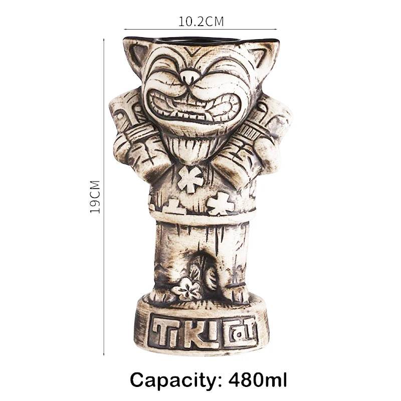 Hawaii Tiki Mugs Cocktail Cup Beer Beverage Mug Wine Mug Ceramic Tiki Mugs Great For Cocktail Drink - P12 Hub Europe