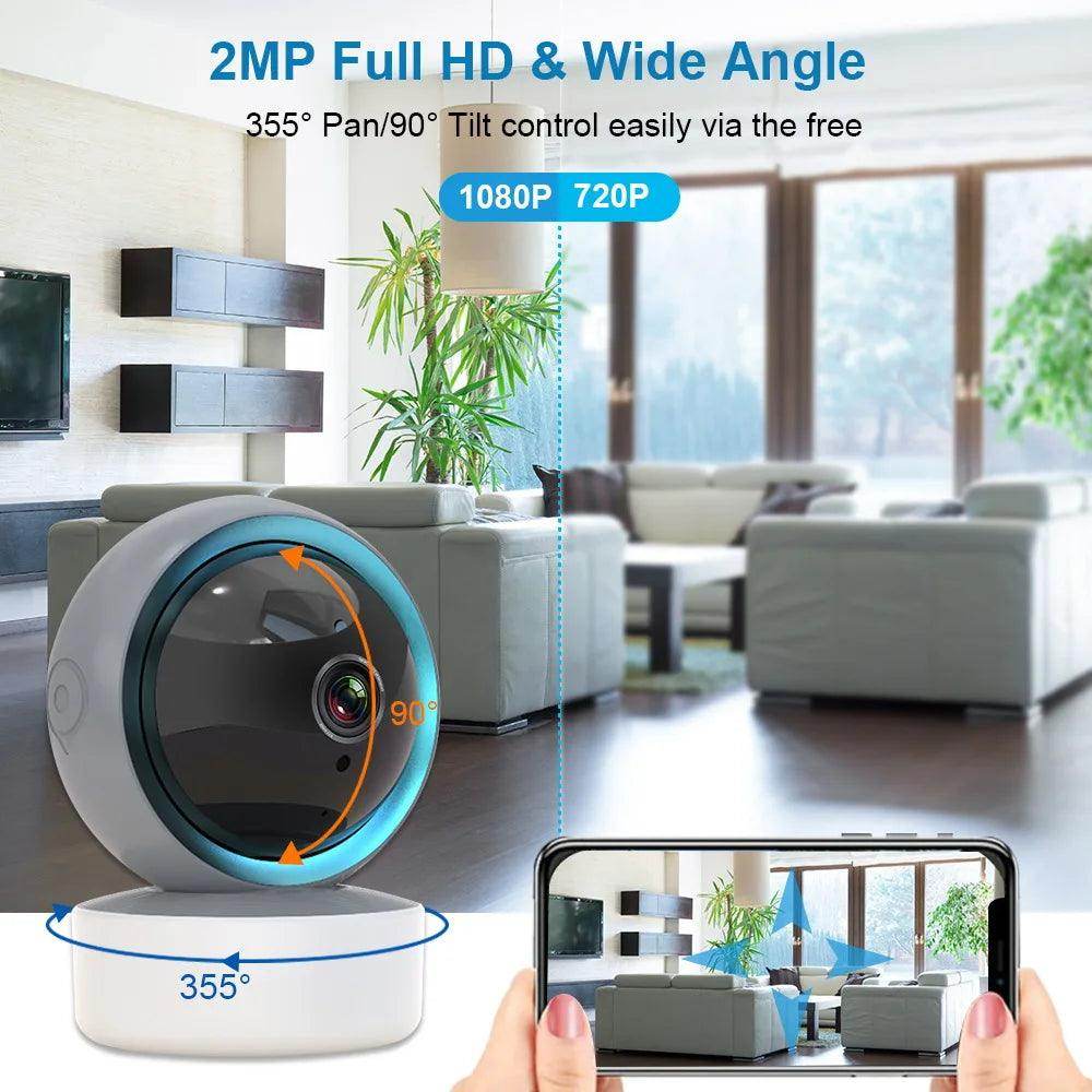Camera 3/5MP WiFi AI Track, Night Vision, 2-Way Audio - P12 Hub Europe