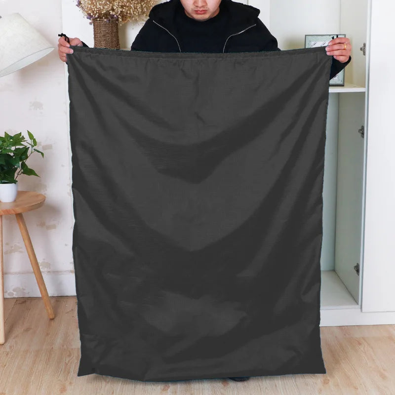 Super Large Capacity Waterproof Storage Bags with Drawstring Sturdy Home Organize Big Size Grocery Dust Bag for Bedding Clothes