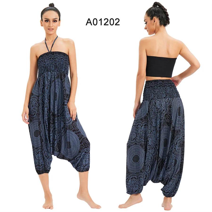 Women's Boho Harem Rayon Pants - P12 Hub Europe