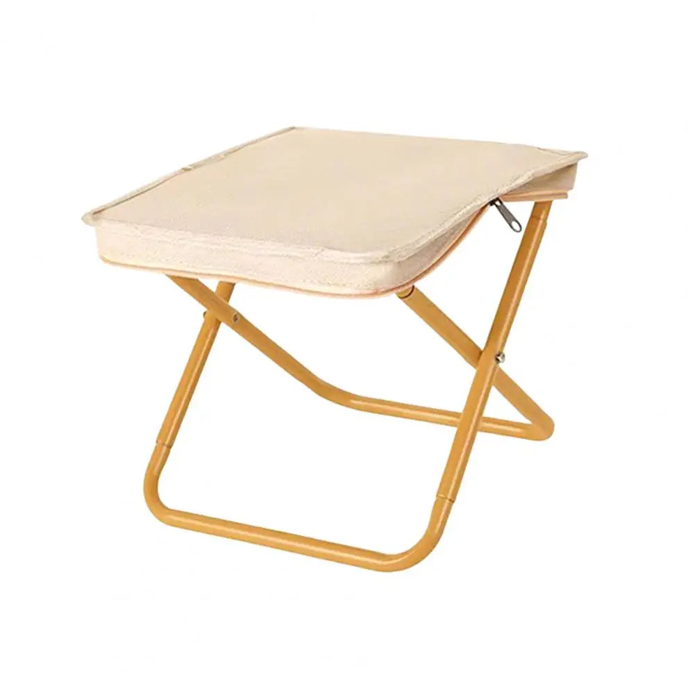 Outdoor Folding Stool with Bag Camping Backpacking Beach Picnic Fishing Chair Collapsible Chair Seat Carbon Steel Folding Stool