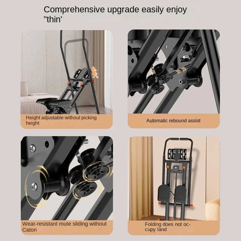FJ Home Staircase Stepper Climbing Machine Home Indoor Climbing Staircase Machine Foldable Stepp Climbing Mountaineering Machine