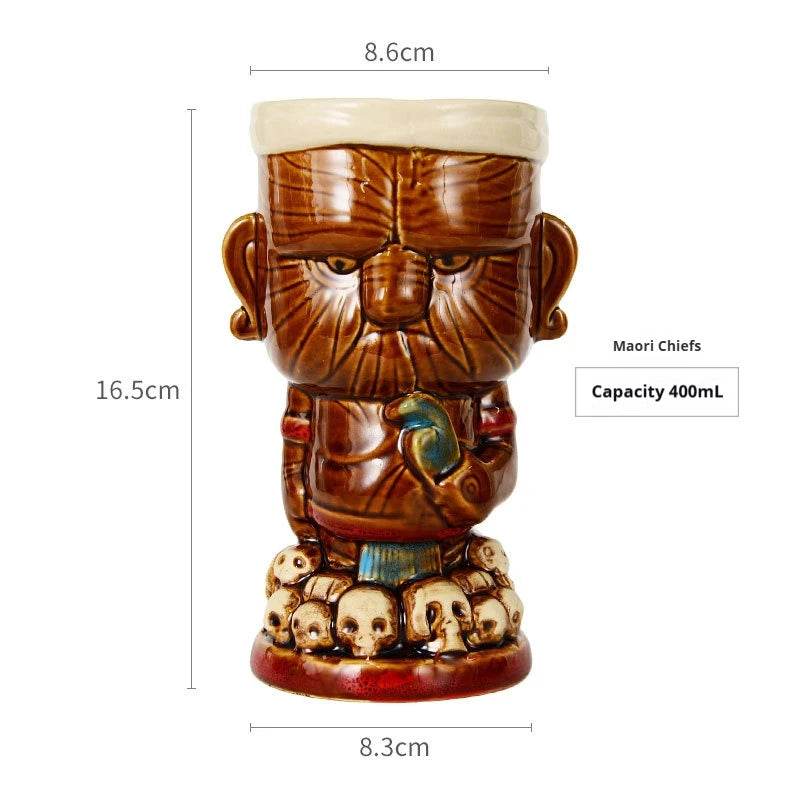 Personalized Hawaiian cocktail cups,tiki bar tiki cups,tiki mugs,creative cups, ceramic cups, zombie cups,drinkware - P12 Hub Europe
