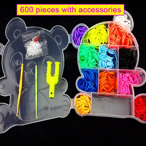Pantone Color Western European Style Rubber Band Rainbow Knitting Machine Bracelets Loom Bands Arts & Crafts, DIY Toys