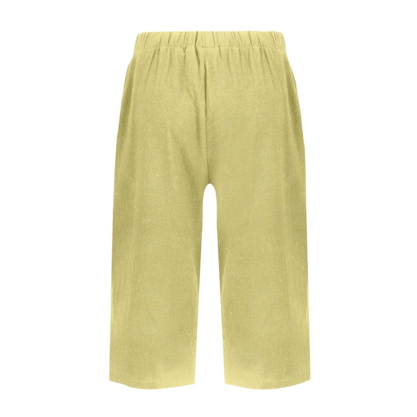 High Waist Solid Workout Capris - P12 Hub Europe