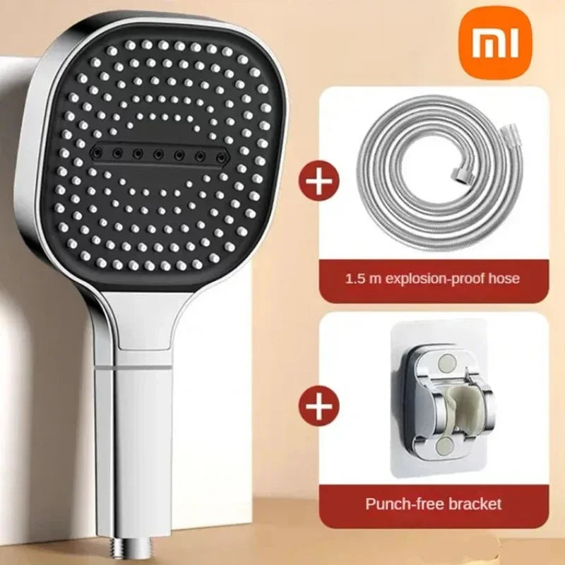 Xiaomi 13CM Large Panel 3 Modes Shower Head High Pressure Water Massage Shower With Head Filter Element Bathroom Accessories New
