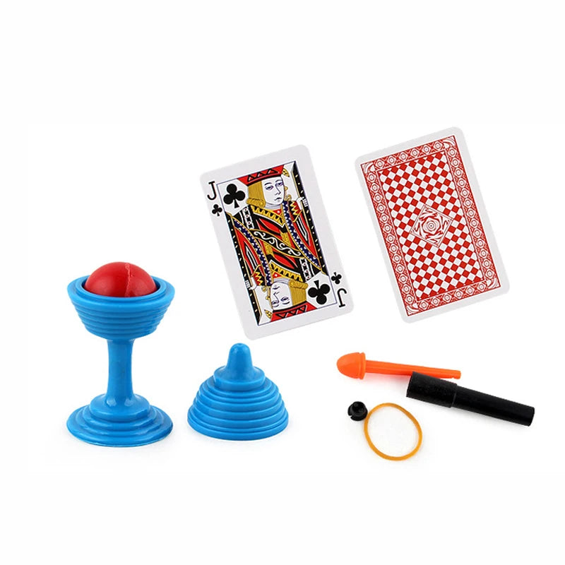 3 in 1 Magic Tricks Kit Close Up Stage Multi Props Illusion Game Interactive STEM Learning Party Toy Kids Gift Beginners Set