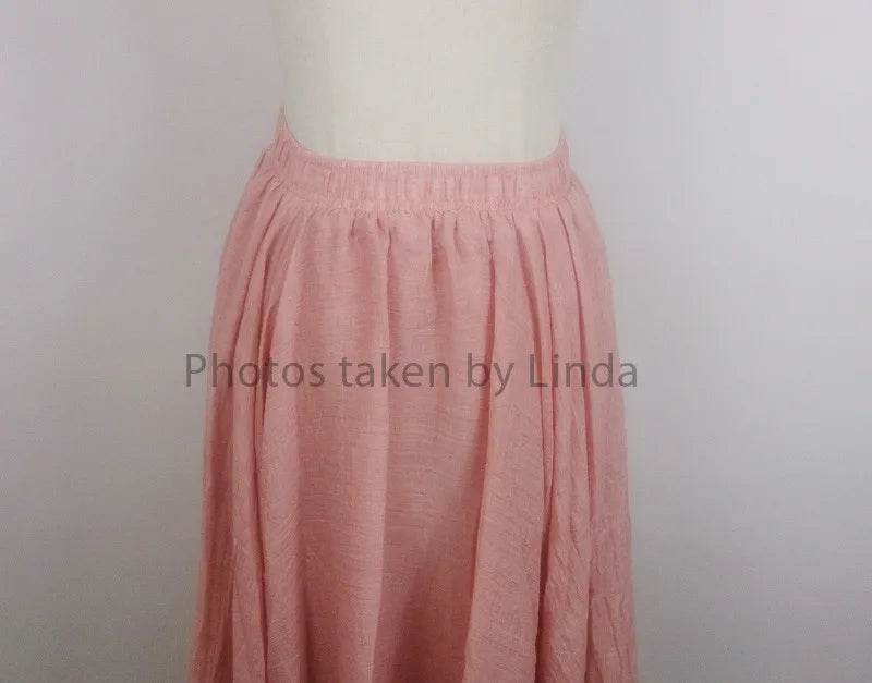 Women's Elegant Linen Maxi Skirt - P12 Hub Europe