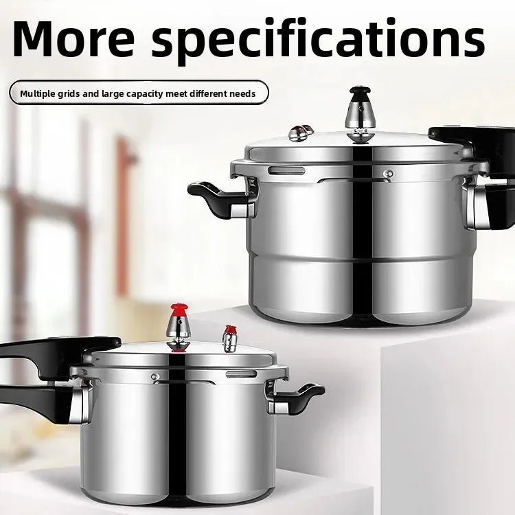 3/4/5L Aluminium Alloy Kitchen Pressure Cooker Gas Stove Cooking Energy-saving Safety Protection Outdoor Camping Cookware
