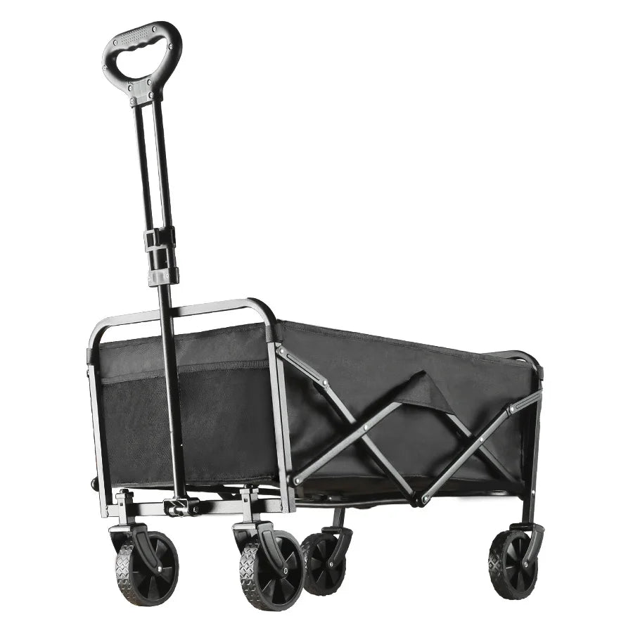 Outdoor Camping Folding Utility Wagon Cart Heavy Duty Large Capacity Fold Wagon Collapsible Portable Garden Picnic Trolley