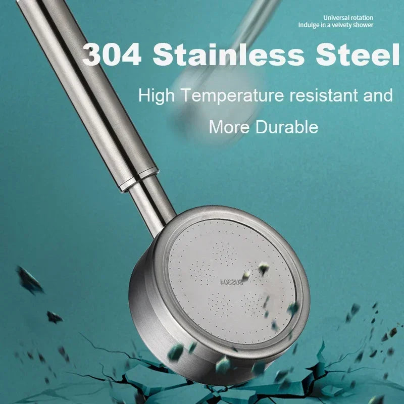 Xiaomi New 304 Stainless Steel Shower Head High Pressure Handheld Smart Bathroom Shower Head Set Bathroom Accessories 2025 Mijia