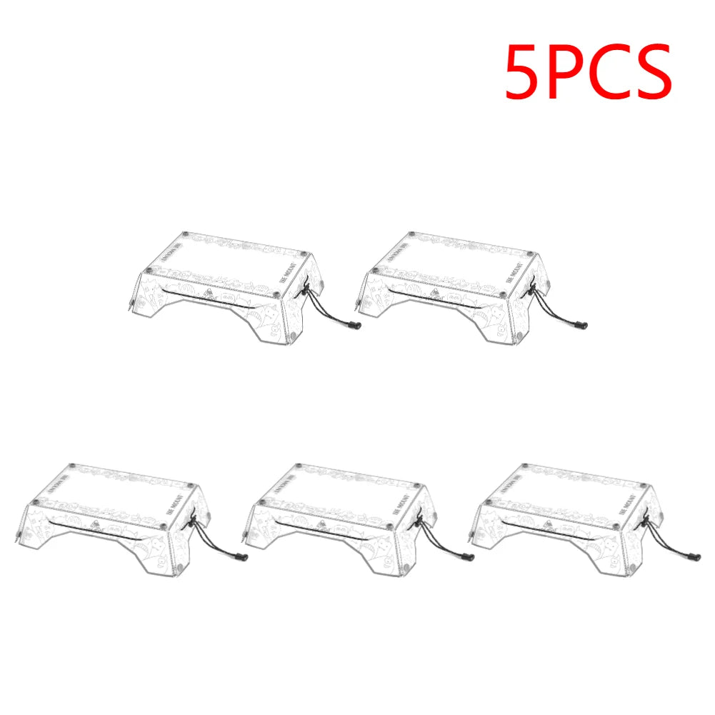 1-5PCS Foldable Camping Tray Ultralight Small Backpacking Table Portable Outdoor Fishing Furniture Multifunctional for Picnic