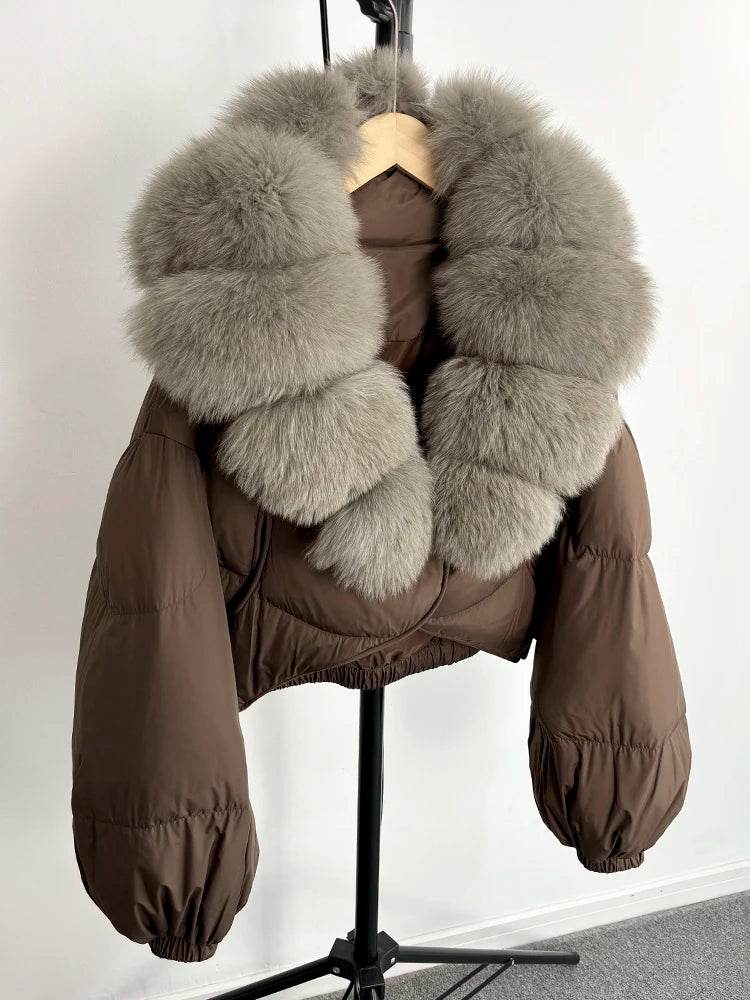 Luxury Fox Fur Down Parka - P12 Hub Europe