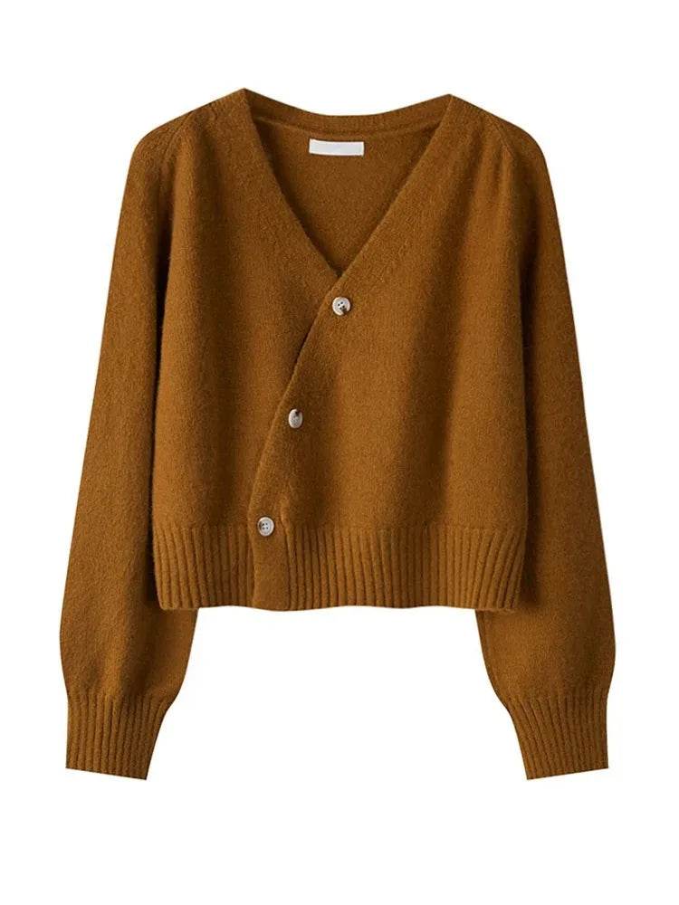 Diagonal V-Neck Cardigan - P12 Hub Europe