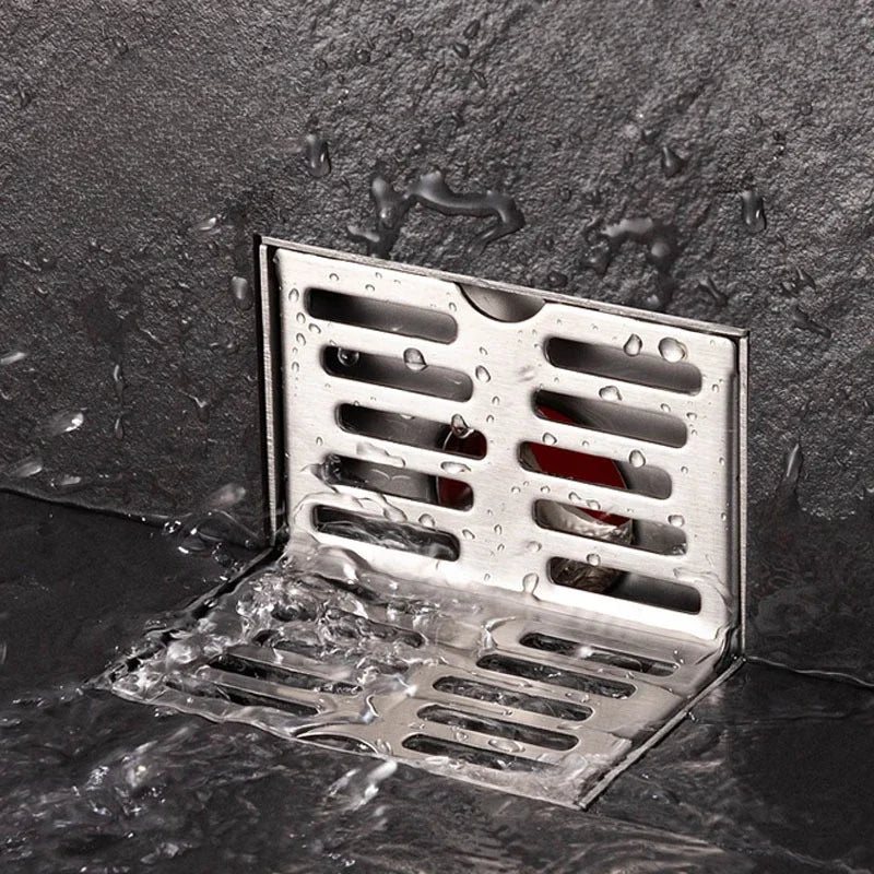 304 stainless steel rust proof outdoor L-shaped floor drain, same floor corner drainage floor drain,