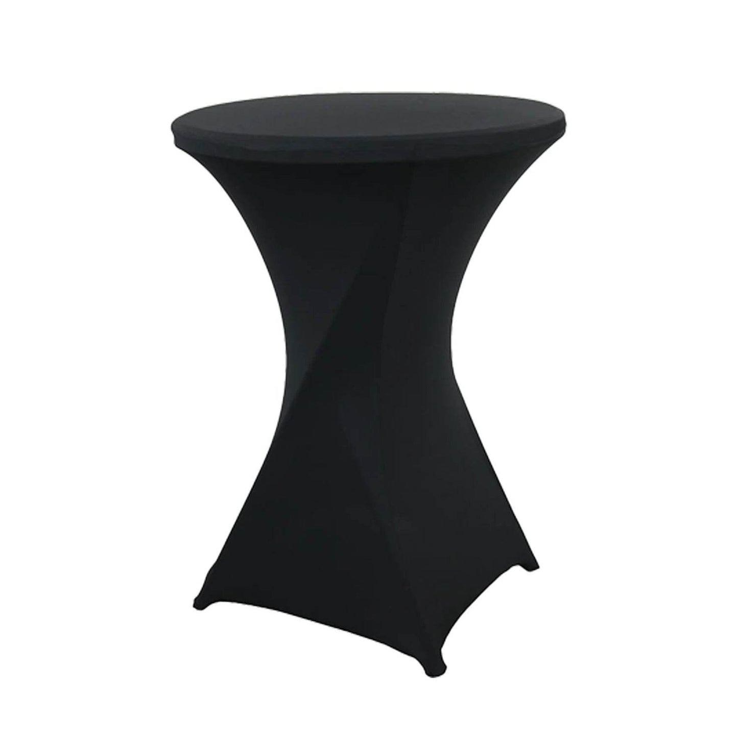 1Pc Round Cocktail Table Cover, Spandex Stretch Table Cloth for Bar Party Wedding Birthday Banquet - P12 Hub Europe