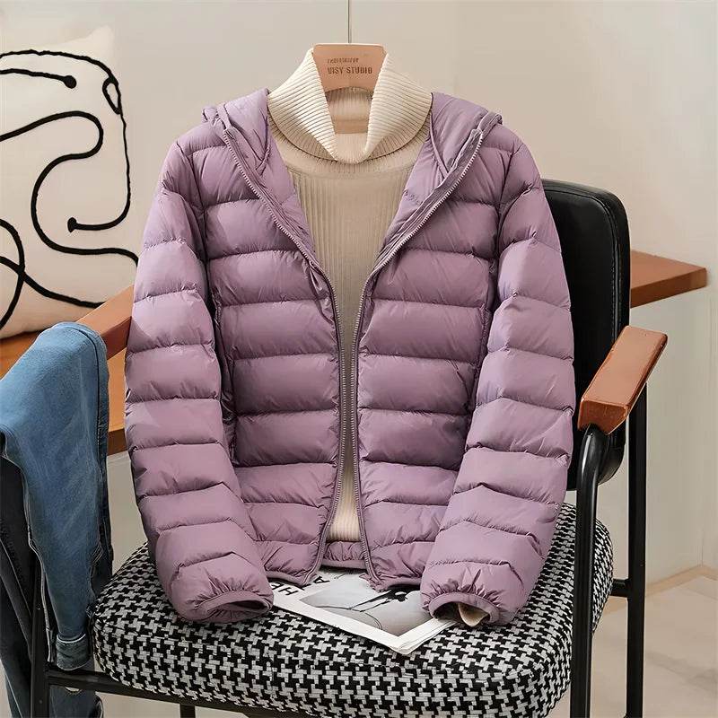 Ultralight Korean Hooded Puffer - P12 Hub Europe