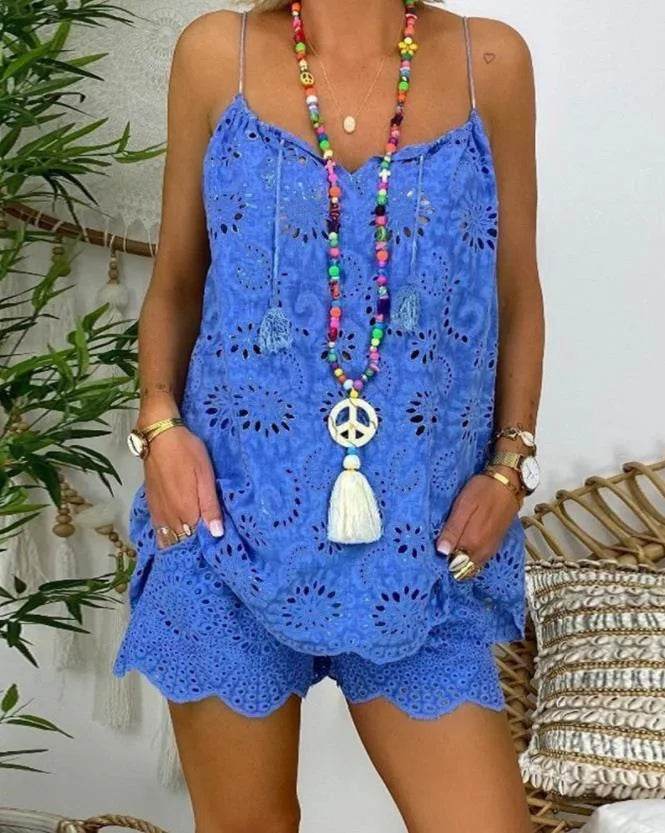 Embroidery Shorts Set - P12 Hub Europe