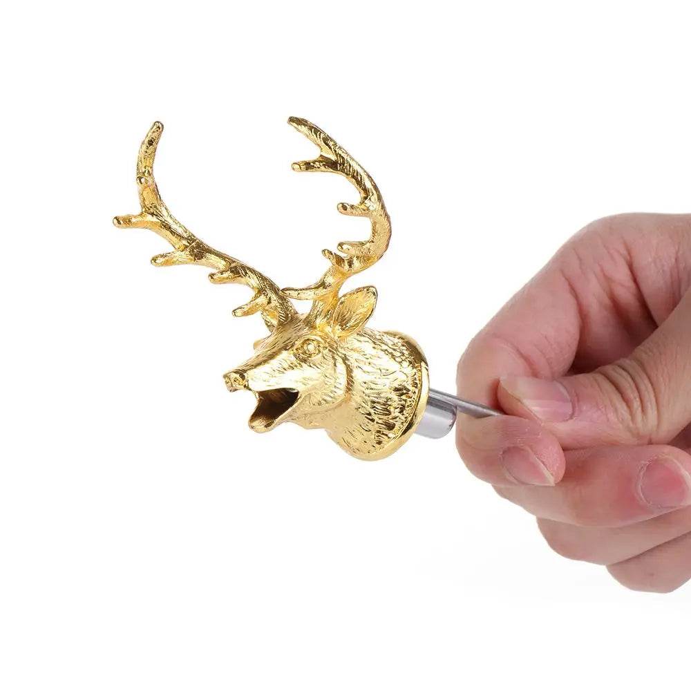 Deer Head Wine Pourer Bottle Stoppers Zinc Alloy Bar Tools Wedding Party Drinks Wine Aerators Kitchen Tool Accessories - P12 Hub Europe