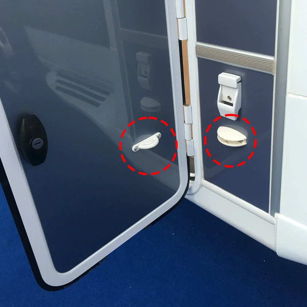 RV Door Retainer Camper Van Motorhome Boat Modification Accessories Cabin Door Fixator Nylon Door Stopper Retaining Catch Buckle