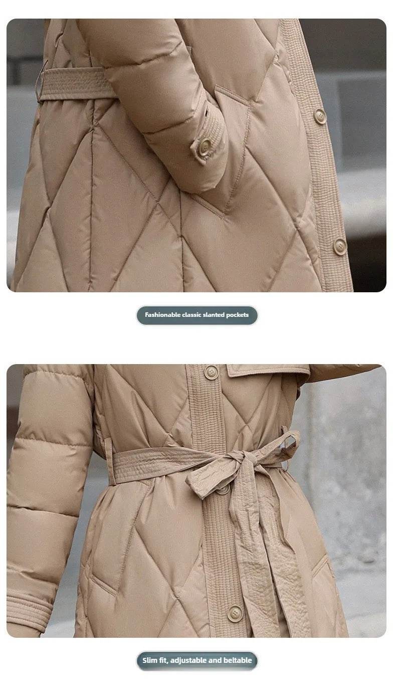 Long Slim Warm Winter Parka - P12 Hub Europe