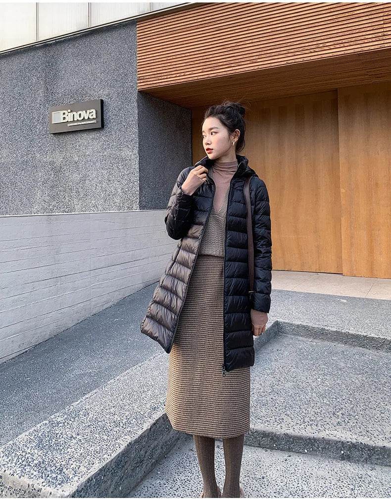 Slim Long Warm Down Puffer - P12 Hub Europe
