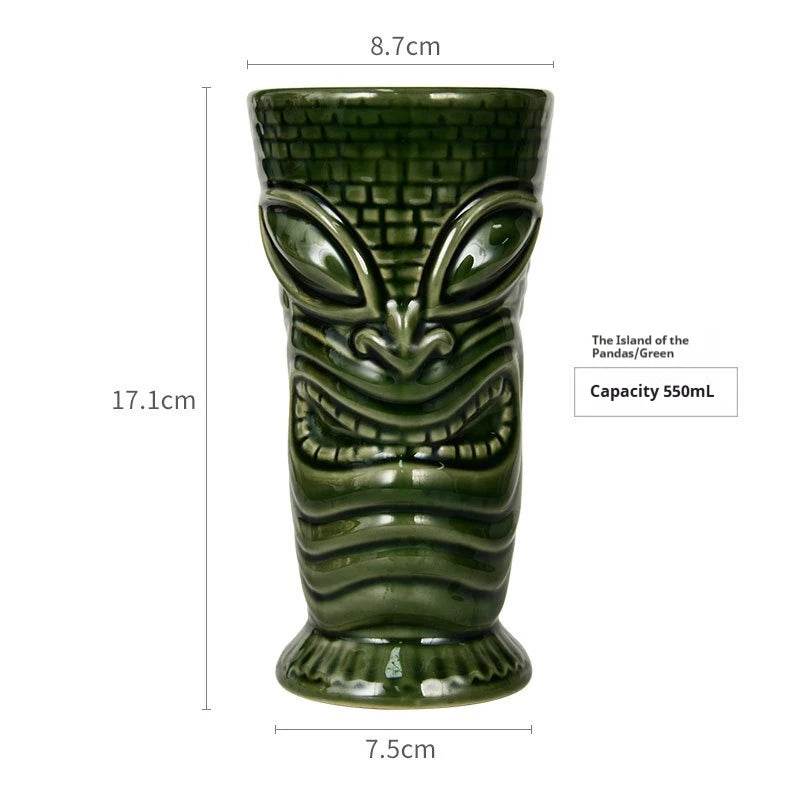 Personalized Hawaiian cocktail cups,tiki bar tiki cups,tiki mugs,creative cups, ceramic cups, zombie cups,drinkware - P12 Hub Europe