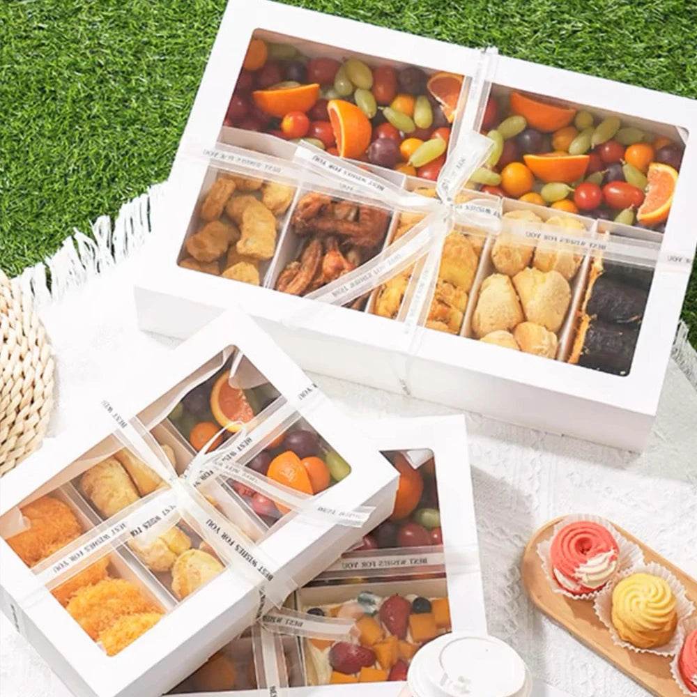 10Pcs Pull-Out Gift Boxes Drawer Kraft Paper Boxes with Clear Window Gift Jewelry Packaging Business Wedding Birthday Party - P12 Hub Europe