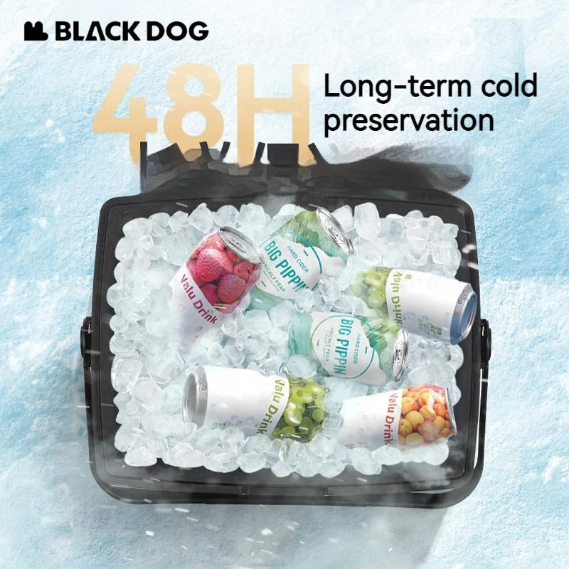Naturehike BLACKDOG 25L/13L/5L Cooler Box Portable Camping Picnic Large Capacity Outdoor Fishing Car Insulated Refrigerator Box