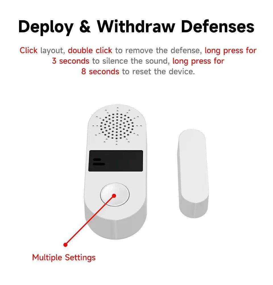 Alarm Door Tuya WiFi 130dB - P12 Hub Europe