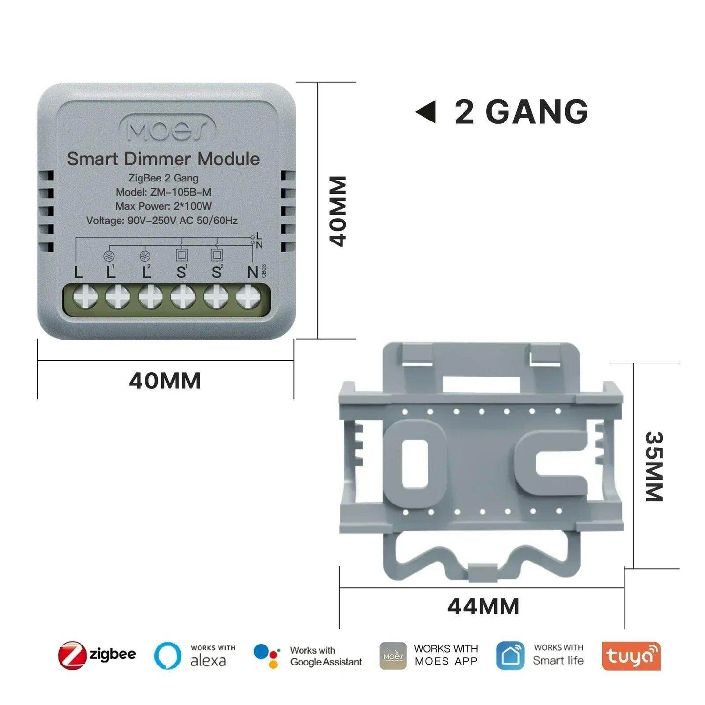Mini Smart Switch WiF Zigbee Works with Alexa and Google - P12 Hub Europe