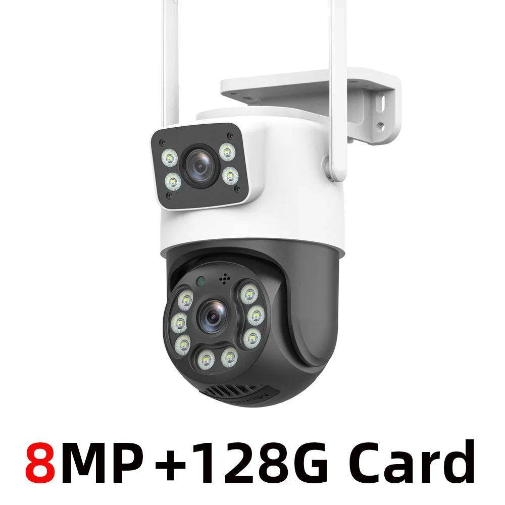 Outdoor Camera 4K 8MP Dual Lens AI Track, PTZ, Color Night - P12 Hub Europe