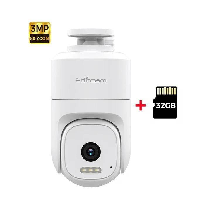 Camera 2K WiFi PTZ Ebitcam, 360°, 8x Zoom - P12 Hub Europe