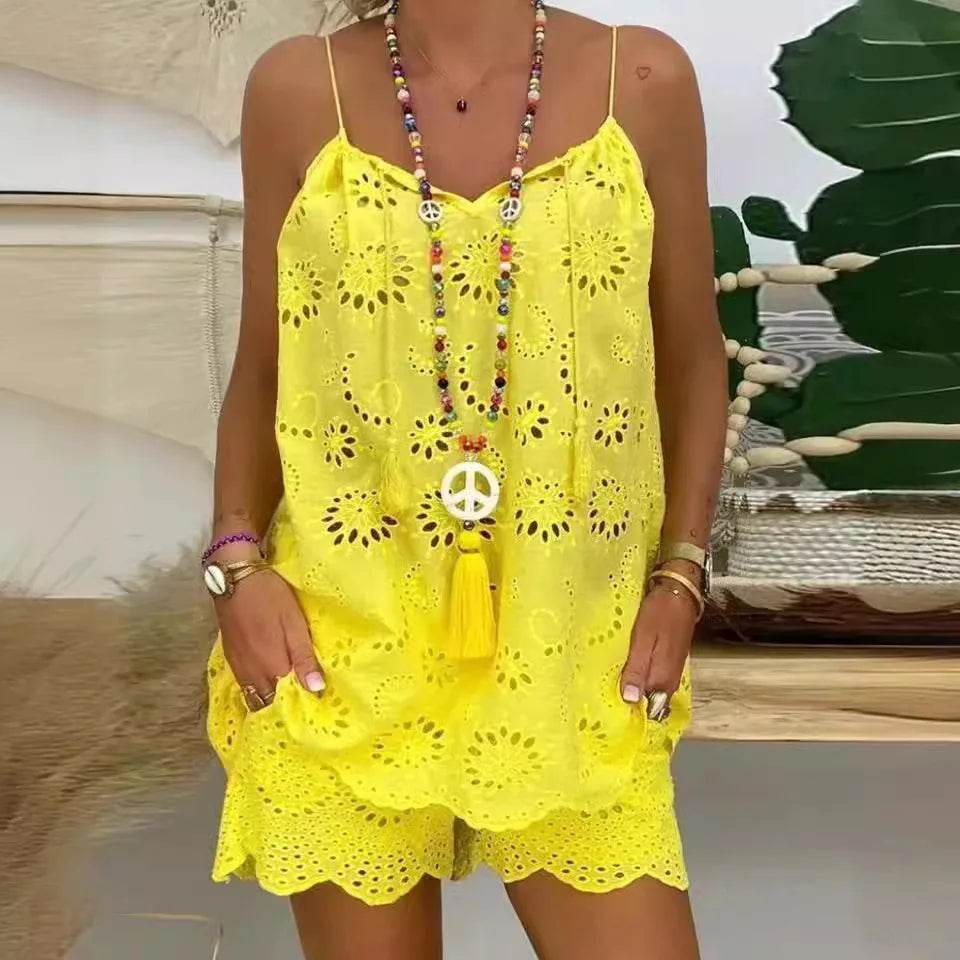 Embroidery Shorts Set - P12 Hub Europe
