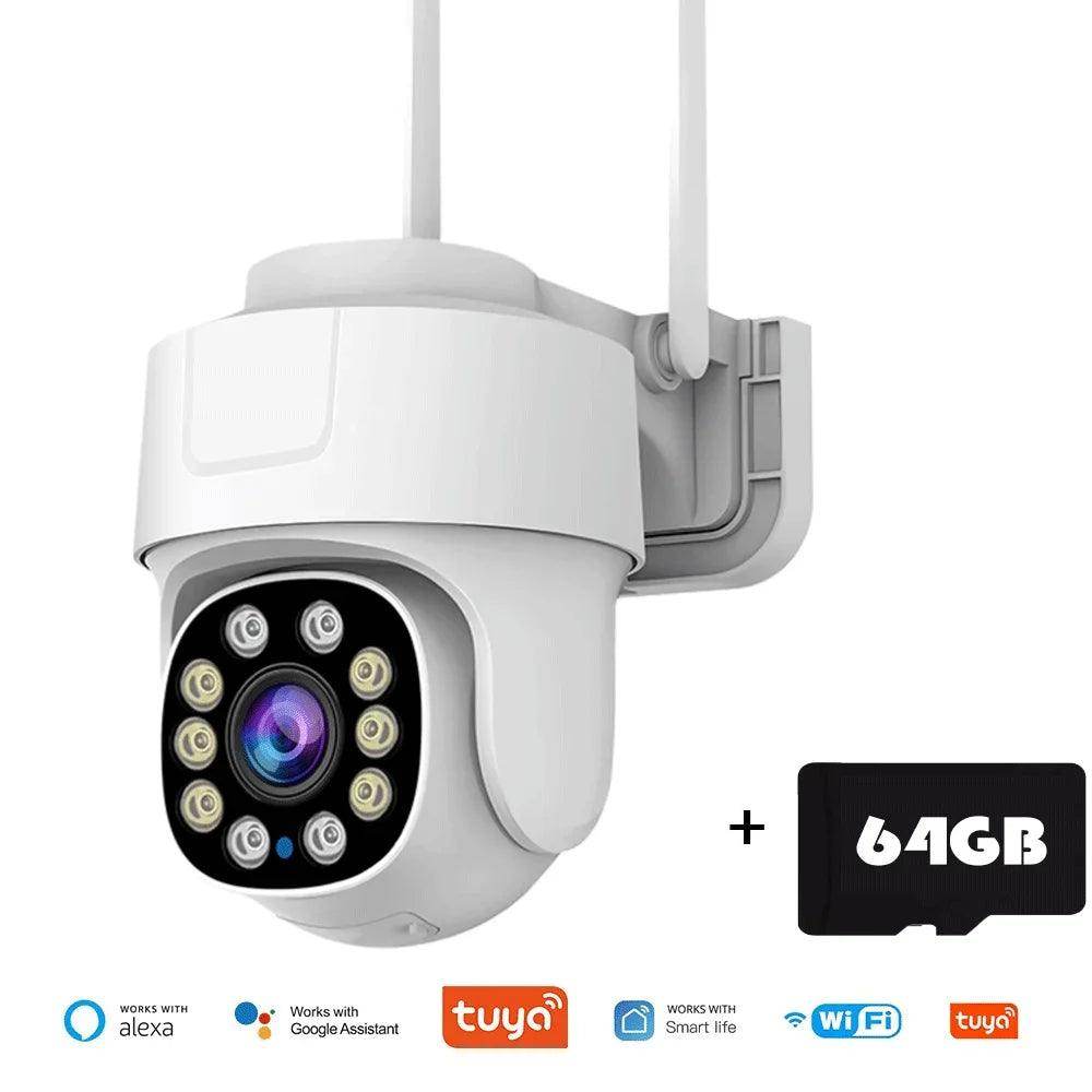 Camera Tuya PTZ WiFi 5MP, 10x Zoom, Color Night, Audio - P12 Hub Europe