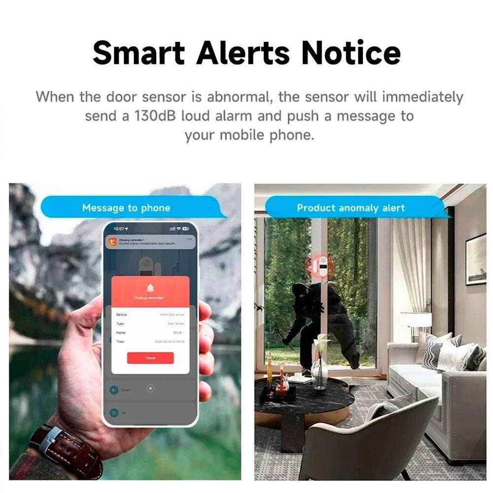 Alarm Door Tuya WiFi 130dB - P12 Hub Europe